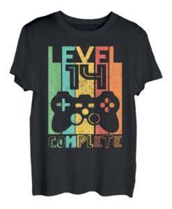 14 Geburtstag Geschenk - Level 14 Komplett Shirt Video Gamer T-Shirt