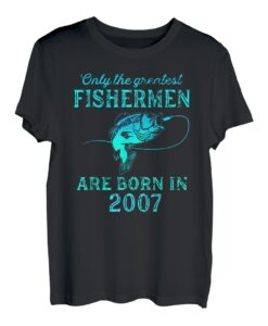 16 Jahre alter Fischer Geboren im Jahr 2007 16. Geburtstag T-Shirt