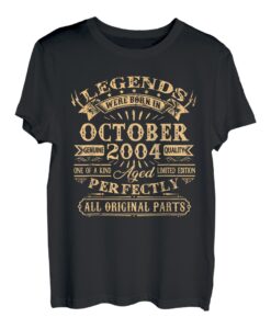18. Geburtstag Mann Oktober 2004 18 Jahre Lustig Geschenk T-Shirt