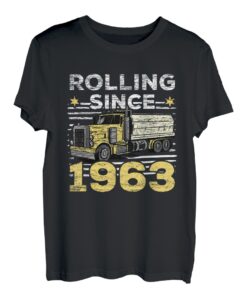 18 Wheeler Truck 60. Geburtstag Design für Semi Truck Fahrer T-Shirt