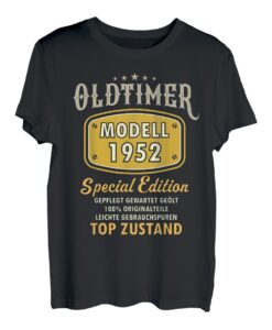 1952 Geburtstag Mann 70 Jahre Deko Lustig 70er 70 Geburtstag T-Shirt