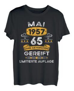 1957 Geburtstag Mann 65 Jahre Deko Lustig 65 Geburtstag T-Shirt