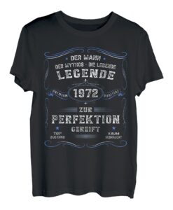 1972 Mann Mythos Lebende Legende 51. Geburtstag T-Shirt