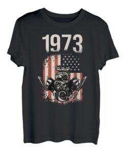 1973 Limited Edition V8 Motor Oldtimer V8 50. Geburtstag T-Shirt