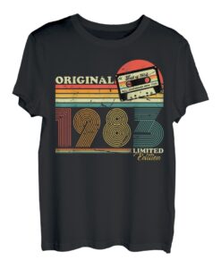 1983 Vintage Geburtstag Retro Vintage Männer Frauen Geschenk T-Shirt