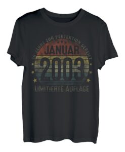 20. Geburtstag Geschenk Mann Mythos Legende Januar 2003 T-Shirt