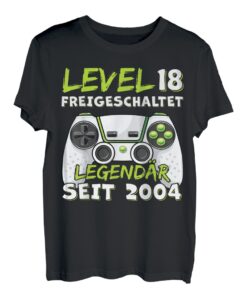 2004 Geburtstag Mann 18 Jahre Deko Lustig 18er 18 Geburtstag T-Shirt