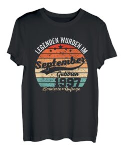 25. Geburtstag Geschenk Mann Legenden Sind Im September 1997 T-Shirt
