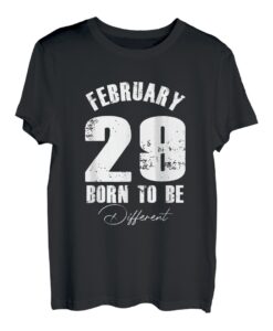 29.02 Geboren Um Anders Zu Sein Schalttag Geburt Geschenk T-Shirt