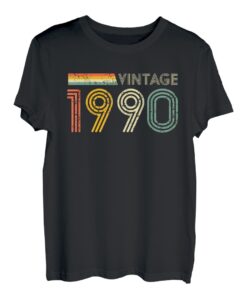 30. Geburtstag Geschenk, Jahrgang 1990 Vintage Retro T-Shirt
