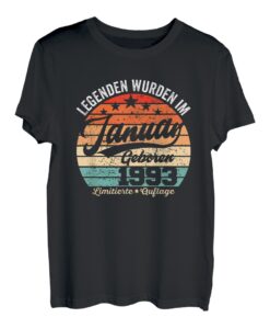 30. Geburtstag Geschenk Mann Legenden Sind Im Januar 1993 T-Shirt