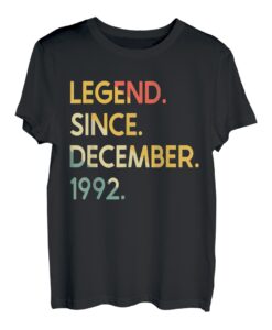 30 Jahre alte Legende seit Dezember 1992 30. Geburtstag T-Shirt