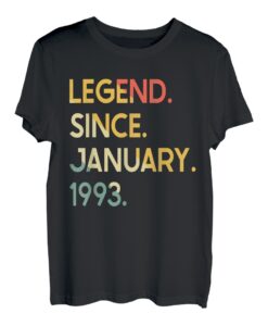 30 Jahre alte Legende seit Januar 1993 30. Geburtstag T-Shirt