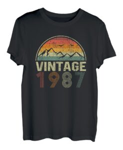 36. Geburtstag Geschenkidee Vintage 1987 T-Shirt