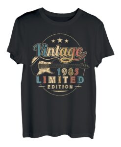 37. Geburtstag Geschenk Gitarre 37 Jahre alt Vintage 1985 T-Shirt