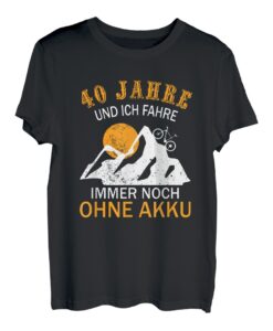 40. Geburtstag Geschenk Fahrrad Rennrad Spruch 40 Jahre T-Shirt
