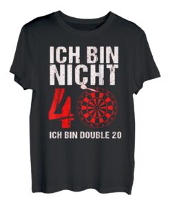 40. Geburtstag Geschenk-Idee Mann lustiger Dart Spruch Darts T-Shirt