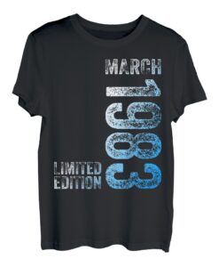 40th Birthday Gifts Men Women March 1983 Limited Edition T-Shirt