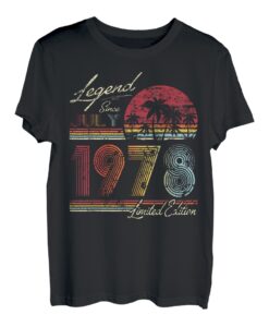 44th. Geburtstag Geschenk Legende seit Juli 1978 T-Shirt
