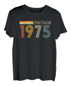 45. Geburtstag Geschenk, Jahrgang 1975 Vintage Retro T-Shirt