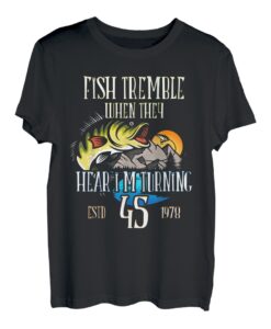 45. Geburtstag von Funny Fisherman geboren 1978 T-Shirt