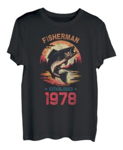 45-jähriger Fischer seit 1978 45. Geburtstag T-Shirt
