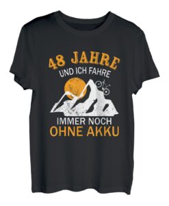 48. Geburtstag Geschenk Fahrrad Rennrad Spruch 48 Jahre T-Shirt