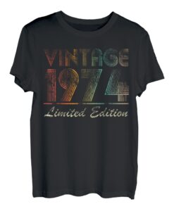 49 Year Old Vintage 1974 Limited Edition 49. Geburtstag T-Shirt
