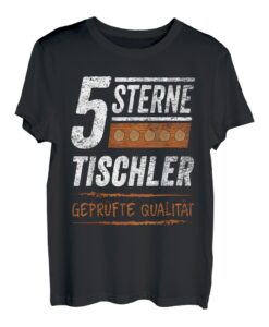 5 Sterne Tischler Schreiner Handwerk Tischlermeister T-Shirt