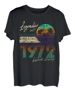 50. Geburtstag Geschenk Vintage Legendär Seit November 1972 T-Shirt