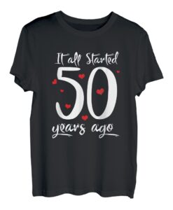 50 Jahre Hochzeitstag Hochzeitsjubiläum Ehe Goldene Hochzeit T-Shirt