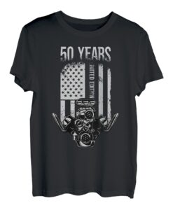 50 Jahre Limited Edition V8 Motor Muscle Car 50 Geburtstag T-Shirt