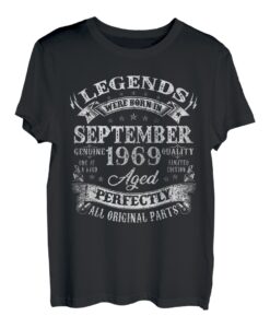 53 Geburtstag Geschenk Mann Legenden Sind Im September 1969 T-Shirt