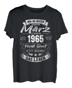 55. Geburtstag Geschenk Legendär seit März 1965 T-Shirt