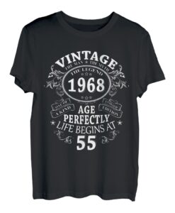 55. Geburtstag Geschenk Mann Mythos Legende Vintage 1968 T-Shirt