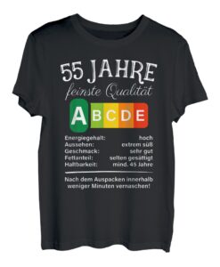 55 Jahre Feinste Qualität Lebensmittelampel 55. Geburtstag T-Shirt