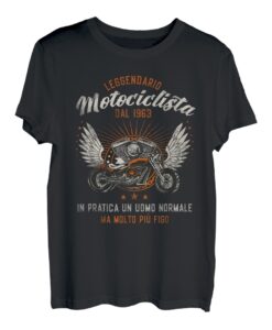 58 Jahre geboren 1963 Legendäre Motorradfahrer cool Geschenk Vater T-Shirt