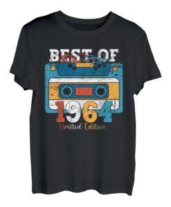 59. Geburtstag Geschenke Mann Best of Jahrgang 1964 Kassette T-Shirt