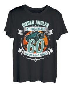 60. Geburtstag Angler 60 Jahre Geschenk Geschenkidee T-Shirt