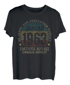 60. Geburtstag Geschenk Mann Mythos Legende Januar 1963 T-Shirt