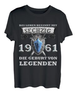 60. Geburtstag Männer Das Leben Beginnt mit 60 Jahren T-Shirt