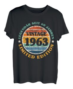 60.Geburtstag Retro Vintage Sunset Legendär Jahrgang 1963 T-Shirt