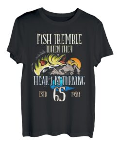 65. Geburtstag von Funny Fisherman geboren 1958 T-Shirt