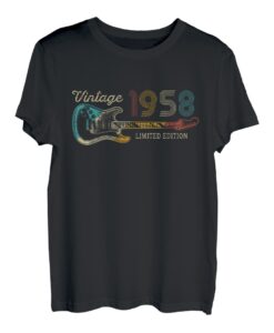 65. Geburtstag von Guitar Lover, hergestellt 1958, limitierte Auflage T-Shirt