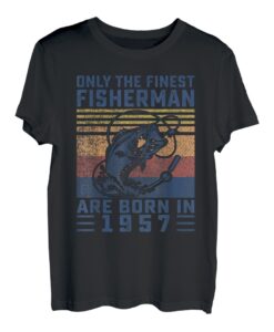 65 Jahre alter Angler 1957 65. Geburtstag Vintage T-Shirt