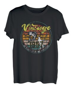 66 Jahre alte Geschenke Vintage Angeln 1957 66. Geburtstag T-Shirt