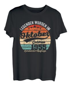 67. Geburtstag Geschenk Mann Legenden Sind Im Oktober 1955 T-Shirt