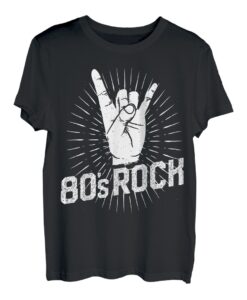 80s Rock Tshirt Kostüm Kleidung Herren Frauen Musik Band Party