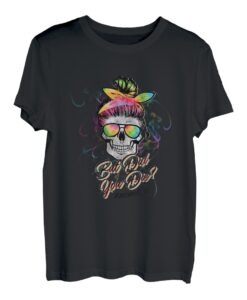 Aber bist du gestorben? Momlife Totenkopf mit Kopftuch und Brille T-Shirt