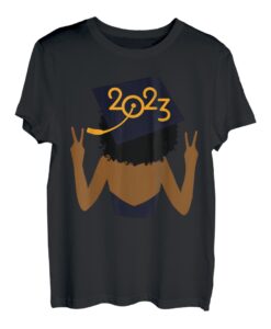 Abschlussklasse der Absolventen afrikanischer schwarzer Mädchen 2023 T-Shirt